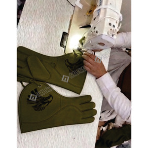 Gants de fauconnerie en cuir de haute qualité pour la protection des doigts, piège à animaux, carbone, imperméables, service OEM, logo personnalisé, taille sur mesure - Product Image 3