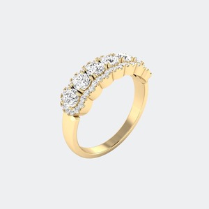 Anillo Elegante de Plata de Ley 925 con Diamante Cultivado en Laboratorio, Corte Brillante Redondo, para Mujer, Anillo de Boda de Lujo, Certificado IGI SGL, 1.00ctw - Product Image 3