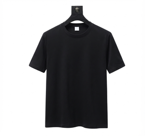 T-shirt formel pour homme en polyester et coton, anti-plis, anti-bouloches, respirant, écologique, à manches courtes, décontracté et professionnel - Product Image 1