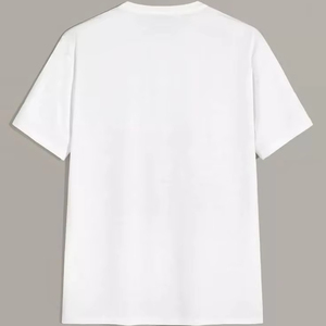 T-shirt décontracté style japonais pour homme et femme, en coton épais, manches raglan courtes, col rond polyvalent, blocs de couleur - Product Image 1