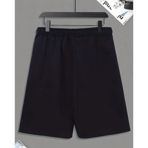 Ensemble polo et short homme été, couleur unie, impression sérigraphique personnalisée OEM, logo frontal, manches courtes, col rond. - Product Image 5