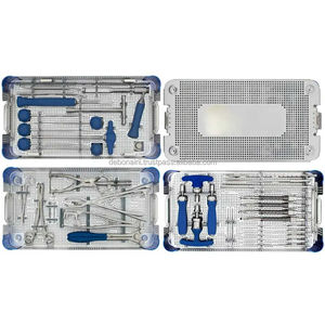 Ensemble complet d'instruments chirurgicaux en acier inoxydable pour la correction de la scoliose et des déformations vertébrales, durable, certifié CE, OEM, marque privée - Product Image 4