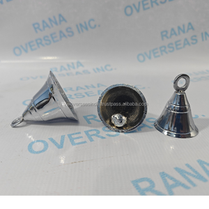 กระดิ่งแขวนทองเหลืองเคลือบเงินสวยหรู สไตล์ดั้งเดิมผสมผสานความทันสมัย เป็นมิตรกับสิ่งแวดล้อม ชุดกระดิ่งตกแต่งสำหรับวัด 3 ชิ้น เหมาะสำหรับตกแต่งบ้าน ประตู หรือเป็นของขวัญ - Product Image 4