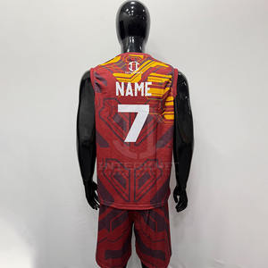 ชุดบาสเก็ตบอลแบบ OEM สั่งทำได้ ผ้าโพลีเอสเตอร์ 100% ระบายอากาศได้ดี คุณภาพสูง ตัดเย็บแบบไร้รอยต่อ สีและขนาดตามสั่ง - Product Image 6