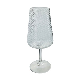 Verre à vin rouge incassable en plastique à motif tourbillon pour mariage, fête, restaurant - Product Image 1