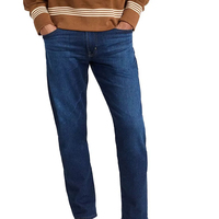 Vaqueros de Algodón para Hombre, Estilo Urbano Recto |   Patrón Sólido Ligero para Invierno/Otoño |   Alta Calidad, Transpirable y Duradero |   Personalizable