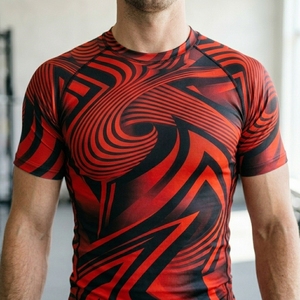 Camiseta de Compresión Deportiva para Hombre, Manga Corta, Personalizada, para Fitness, Running, Gimnasio, Ropa Deportiva - Product Image 6