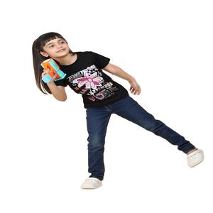 เสื้อยืดคอกลมสำหรับเด็กผู้หญิงผ้าฝ้าย100% ใหม่มาแรงวิธีการพิมพ์ที่แตกต่างกันและวัสดุในมือ - Product Image 2