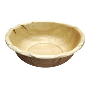 Vaisselle jetable de qualité éprouvée, bols ronds en palmier d'arec pour usage en cuisine, à un prix imbattable auprès d'un vendeur indien. - Product Image 1