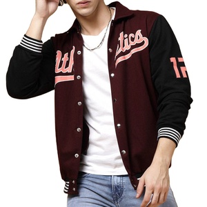 Vente en gros OEM de Kivotech, veste en coton 100% pour hommes, broderie personnalisée, patchs de logo, veste universitaire vintage de haute qualité - Product Image 1