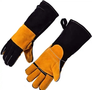 Guantes de Trabajo de Cuero Reforzado de Alta Calidad, Resistentes, para Soldadura, Protección Industrial - Product Image 1