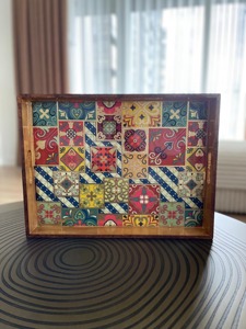 Plateau en bois imprimé en gros pour un approvisionnement à haute capacité, idéal pour les boutiques e-commerce et l'expédition rapide – Plateau de service - Product Image 2