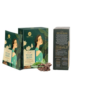 เมล็ดกาแฟแบบหยดผสมกาแฟอาราบิก้าและโรบัสต้า50GR/กล่องมีคุณสมบัติในการทำให้ผอมรสชาติกลมกล่อม - Product Image 1