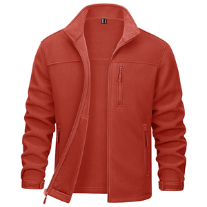 Veste zippée en polaire pour homme, chaude, légère, décontractée, pour l'extérieur, avec fermeture éclair intégrale - Product Image 1