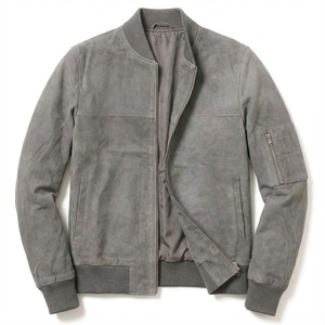 Veste en cuir pour homme de haute qualité avec logo personnalisé, tissu en toile, coupe-vent, respirante, design streetwear - Product Image 1