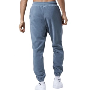 Pantalon de jogging mi-saison en maille beige pour homme avec taille élastique et poches latérales, style décontracté 2027 - Product Image 5