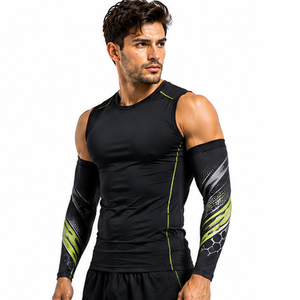 Custom Sports <b>Compression</b> <b>Arm</b> <b>Sleeves</b> Men Fitness Training Running Cycling Breathable Stretch Support Athletic Protective <b>Sleeve</b> - Product Image 5