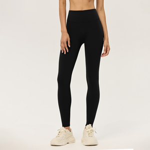 <b>High</b> <b>Waist</b> <b>Black</b> <b>Leggings</b> Women Full Length Tummy Control Solid Sporty Daily Wear Pants - Product Image 5