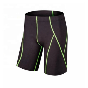 Shorts de sport pour hommes de haute qualité, conception de logo personnalisé, couleur unie, service OEM, compression, respirant, séchage rapide, taille mi-haute - Product Image 1