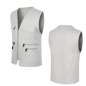 Security Reflective Summer Casual <b>Vest</b> Traffic High Visibility Orange Yellow Green Blue <b>Black</b> Pockets Zipper Breakaway Tear Away - Product Image 3