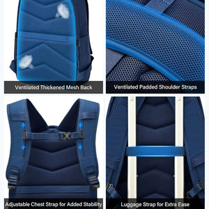 Nouveauté, sac à dos scolaire tendance de haute qualité, nouveau design, logo personnalisé, fermeture éclair fluide, confortable, grande capacité, léger - Product Image 5