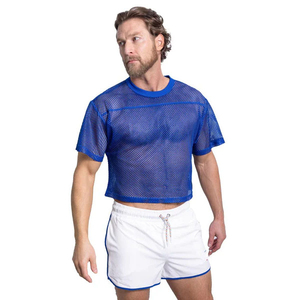 Maillot de football américain personnalisé sublimé style streetwear avec broderie tendance, maillot de sport court en mesh - Product Image 2