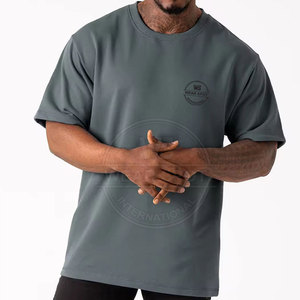 Vêtements pour hommes, vêtements décontractés, t-shirt imprimé surdimensionné, prix bas, couleur unie, 100% coton, confortable, taille plus, coupe ample - Product Image 4