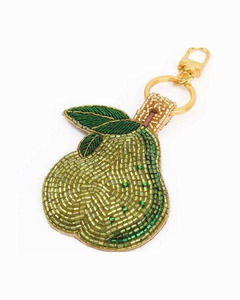 Unique Hand Stitched Embroidery Beaded <b>Keychain</b> Featuring Colorful Beads Artistic Floral Patterns and Elegant Handmade Finish - Product Image 1