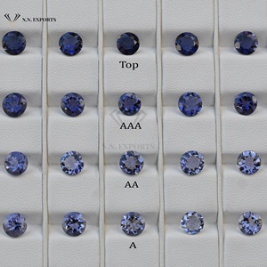 8mm Naturel Iolite Rond Brillant Coupe Calibré Pierres Précieuses En Vrac Vente En Gros À Un Prix Raisonnable Produits Chauds Faits À La Main - Product Image 1