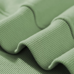 Sweat-shirt unisexe à col rond coupe classique 2026 en molleton polyester/coton, imprimé personnalisé, durable, prix abordable, vert uni - Product Image 4