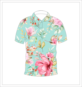 Camisa Polo con Estampado Floral Acuarela para Hombre, Camisa Casual de Manga Corta para Verano - Product Image 4