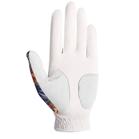 Gant de golf en peau de mouton, imprimé par sublimation, respirant, antidérapant, fermeture auto-agrippante, main droite, pour femmes, sports de plein air