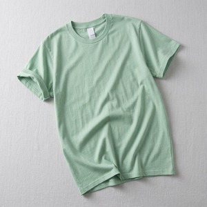 T-shirts pour hommes de haute qualité, 100% coton, à manches courtes, respirants, avec logo personnalisé imprimé sur le devant, décontractés, grande taille, vert - Product Image 2