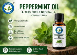 Peppermint <b>Essential</b> <b>Oil</b> 1 KG Steam Distilled Mentha Piperita <b>Oil</b> <b>for</b> Aromatherapy Blends & Industrial Grade from Madhya Pradesh - Product Image 2