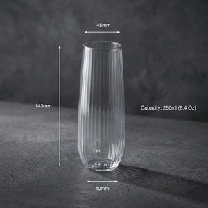 [Holar] Vasos de Champán de Plástico Acrílico de Grado Comercial, Resistentes a los Golpes, de 8 oz, Fabricados en Taiwán, para Bares, Restaurantes y Fiestas - Product Image 3