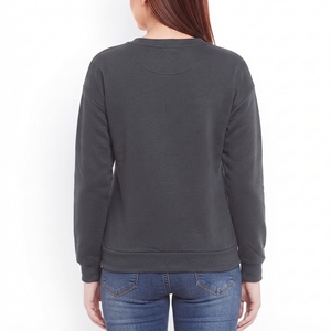 Sudadera para Mujer, Transpirable, Ecológica, Personalizada, a Precio Económico, OEM, 100% Algodón, Cuello Redondo, Lisa, Personalizada por Delante - Product Image 2