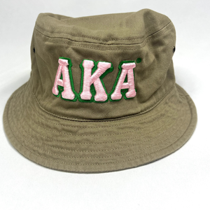 AKA Khaki Bucket <b>Hat</b> Green Embroidered Cotton <b>Sun</b> <b>Hat</b> Casual Outdoor Fishing Beach Travel Wide Brim Cap for Women <b>Men</b> - Product Image 5