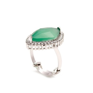 Anillo de Plata de Ley 925 con Gema Verde Menta Corte Marquesa, Joyería Nupcial, Regalo de Aniversario para Ella, Precio al por Mayor - Product Image 3