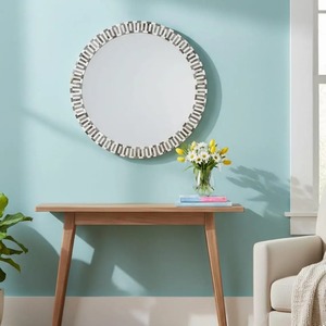 Custom Modern Design Resin Inlay Wall Bone Inlay Hanging Mirror <b>Frame</b> for Home Decoration Bedroom Bathroom - Product Image 1
