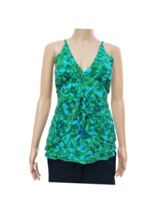 Blusa de algodón con estampado Floral Vintage para mujer, Tops cortos de tubo ahumados bohemios para fiesta de oficina, Tops cortos informales para mujer - Product Image 5