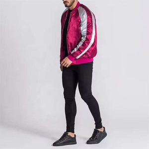 Vestes décontractées en satin pour femmes, style universitaire, à fermeture éclair, nouvelle collection, tendance, les plus vendues, et vestes universitaires en satin pour hommes - Product Image 1