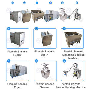 Entrée 30-1000kg ligne de poudre de banane plantain Sus 304 machine de meulage de séchage de poudre de banane plantain ligne de production de farine de banane plantain - Product Image 3
