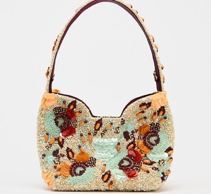 Nouvel Arrivage Sac à Main en Coton Brodé de Perles Décoratives, Sac Bandoulière, Sac Fourre-tout, Pochette de Soirée Artisanale pour Fête - Product Image 1