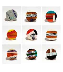 Poignées de porte modernes en bois et marbre faites à la main pour commodes, tiroirs, armoires, meubles, quincaillerie décorative - Product Image 4