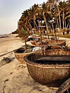 ซัพพลายเออร์เรือไม้ไผ่พร้อมม้านั่งและไม้พาย เรือไม้ไผ่ทนทานจากเวียดนาม สำหรับตกแต่งรีสอร์ทริมชายหาด - Product Image 4