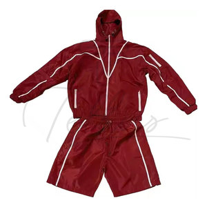 Ensemble de shorts coupe-vent personnalisé, couleur unie, style streetwear - Product Image 5