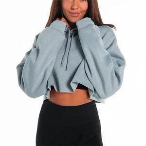 Sudadera Corta Personalizada para Mujer, Sudadera con Capucha Extra Grande, Sudadera Corta Informal para Usar en la Calle - Product Image 4