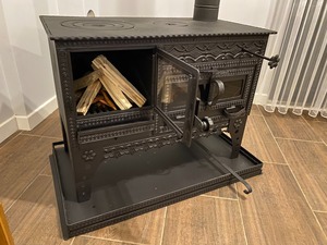 Hearth with Fireplace Large Cooking <b>Stove</b> Wood Burning <b>Stove</b> Survival <b>Stove</b> - Product Image 1