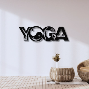 Arte de Pared Colgante de Hierro Fundido Moderno con Diseño de Retrato para Estudios de Yoga, Gimnasios y Escuelas - Hecho a Mano - Product Image 6