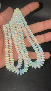 Cuentas de Ópalo de Fuego Arcoíris Natural Etíope al por Mayor, Forma de Pera Lisa, 6-10 mm, para la Fabricación de Joyas - Product Image 5